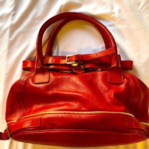 Chloe red shoulder bag